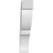 Ekena Millwork 3-in. W x 16-in. D x 16-in. H Valencia Architectural Grade PVC Knee Brace BRCP03X16X16VAL - alternate 6